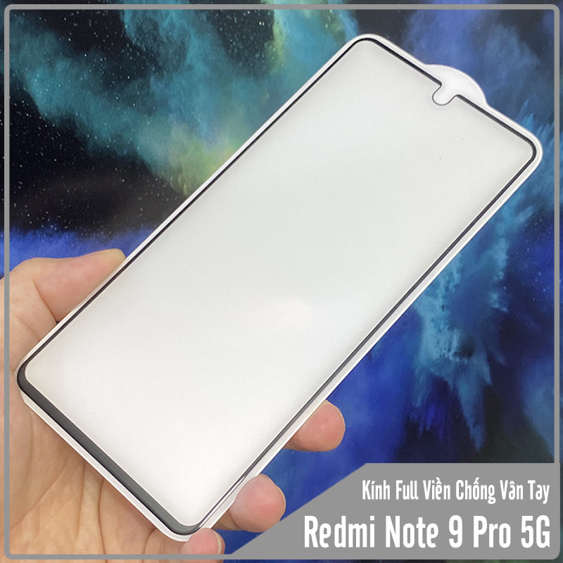 Cường lực nhám Xiaomi Mi 10T Lite - Redmi Note 9 Pro 5G - Full màn chống vân tay cho