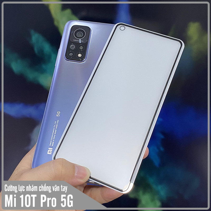 Kính cường lực cho Xiaomi Mi 10T Pro - Redmi K30S chống vân tay Full viền Đen