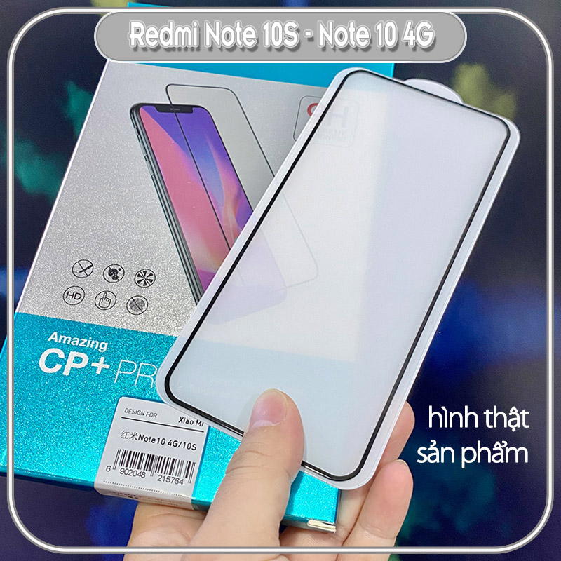 Kính cường lực Nillkin CP+ PRO cho Xiaomi Redmi Note 10S - Note 10 4G - FULL viền đen