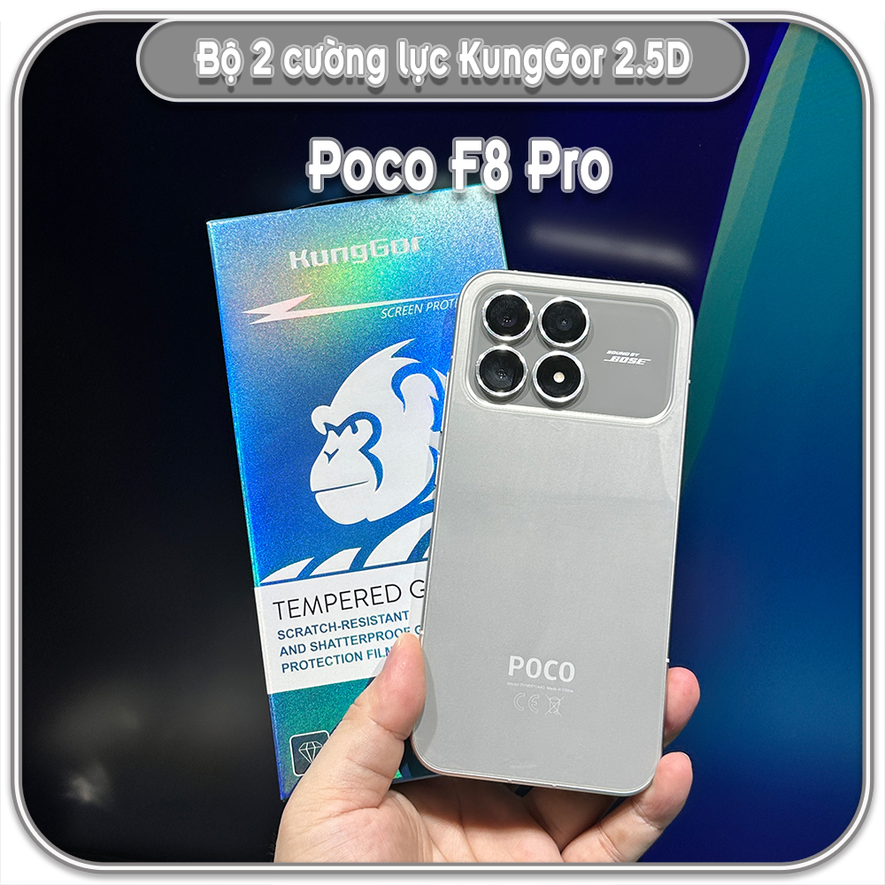Bộ 2 Cường lực KungGor cho Poco F8 Pro - Poco F8 Ultra