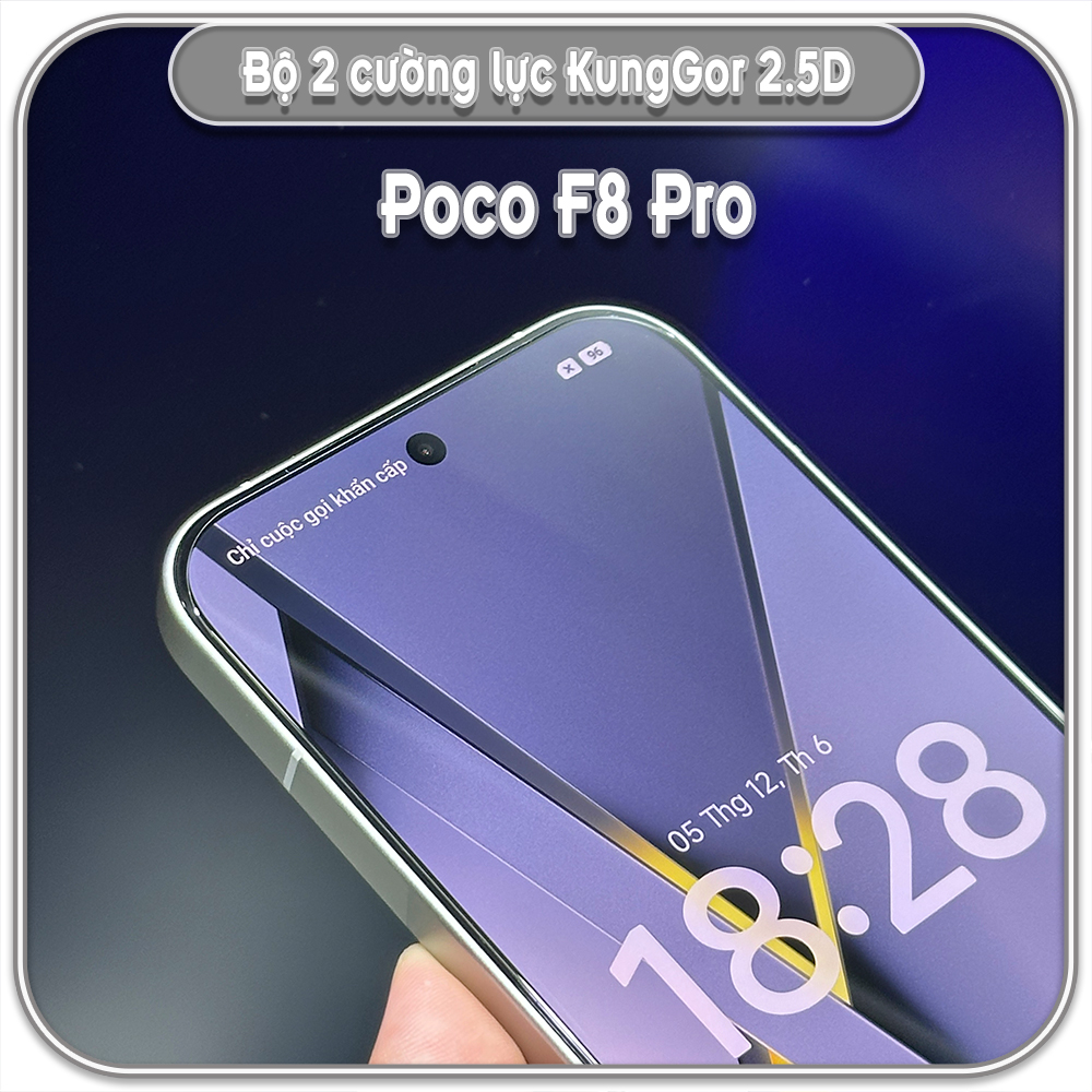 Bộ 2 Cường lực KungGor cho Poco F8 Pro - Poco F8 Ultra