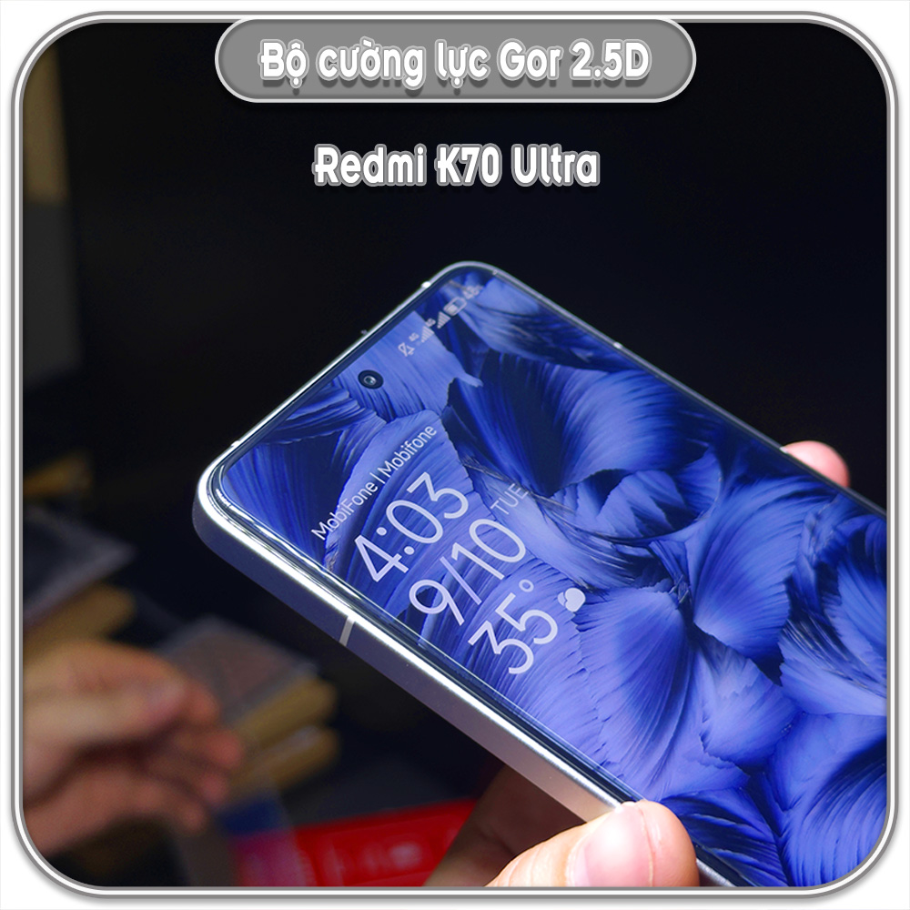Cường lực Redmi Note 14, GOR trong 2.5D bộ 2 miếng