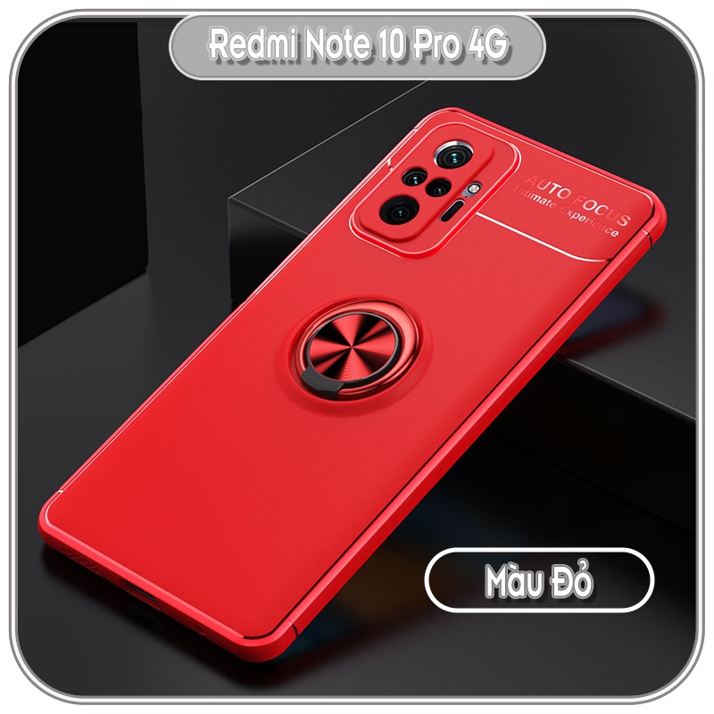 Ốp lưng cho Xiaomi Redmi Note 10 Pro 4G chống sốc iRing Auto Focus