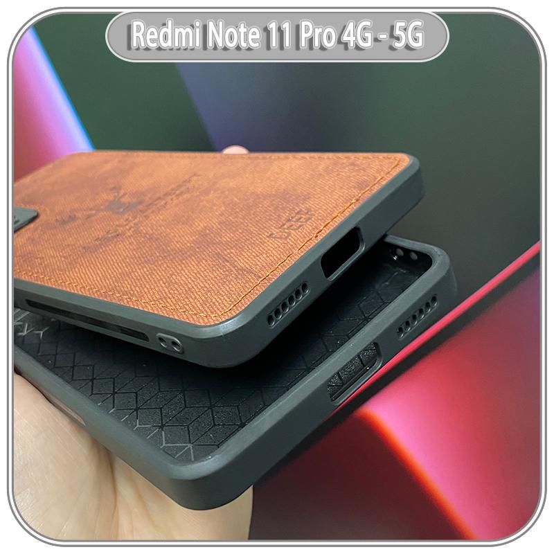 Ốp lưng cho Xiaomi Redmi Note 11 Pro 4G 5G / Note 12 Pro 4G giả da con hươu DEER
