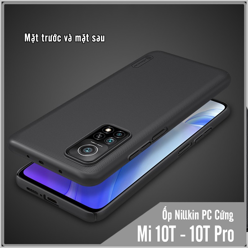 Ốp lưng cho Xiaomi Mi 10T - Mi 10T Pro Frosted Shield nhựa PC cứng Nillkin , Vân nhám , chống vân tay