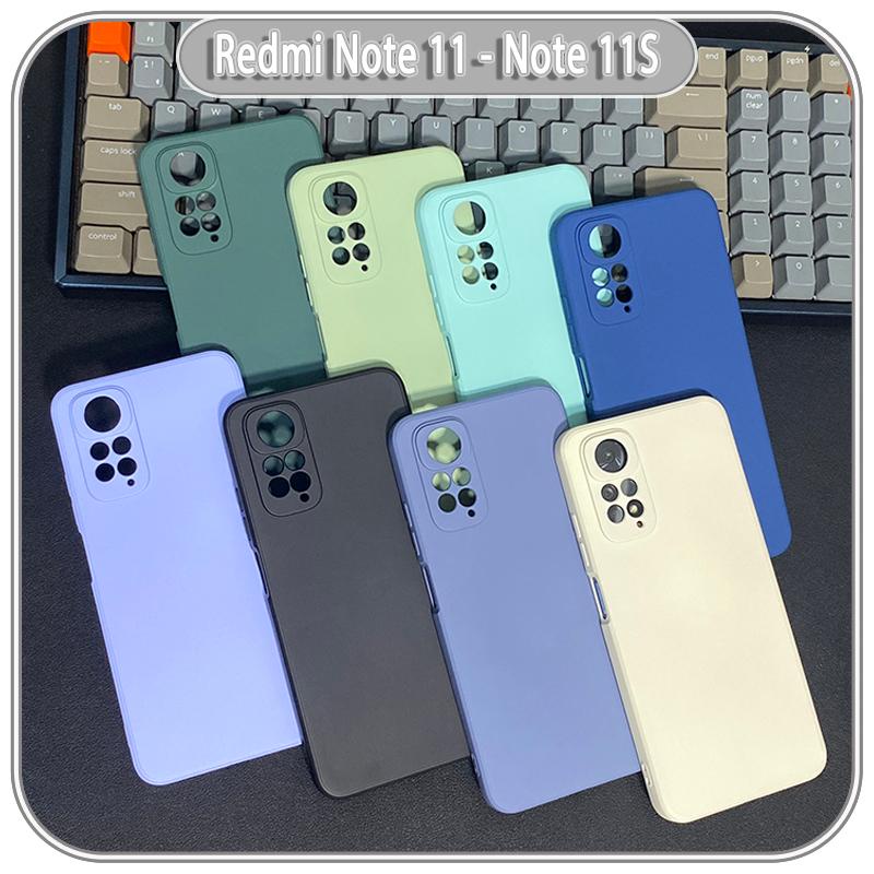 Ốp lưng cho Xiaomi Redmi Note 11 - Note 11S 4G, Choice viền vuông nhựa TPU dẻo màu lót nhung che camera