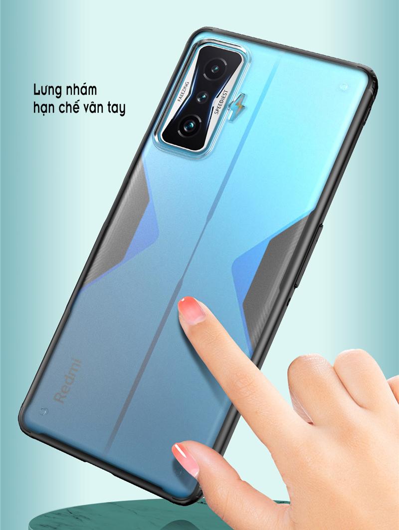 Ốp lưng cho Xiaomi Redmi K50 Gaming - Poco F4 GT, nhám viền màu WLONS