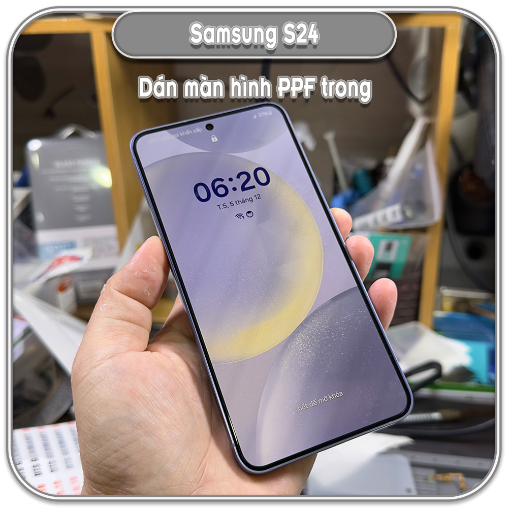 Dán màn hình Samsung S24, PPF trong - nhám