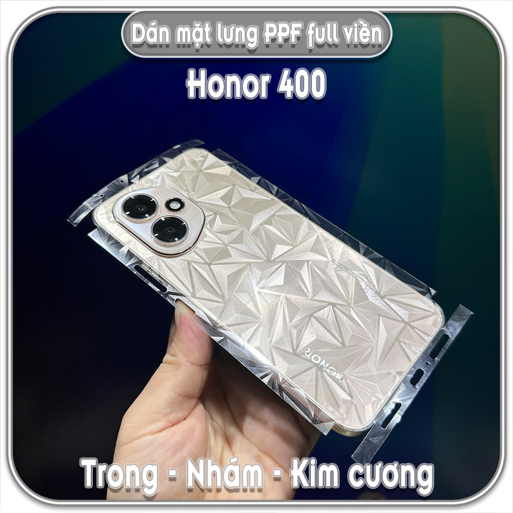Dán PPF mặt lưng cho Honor 400