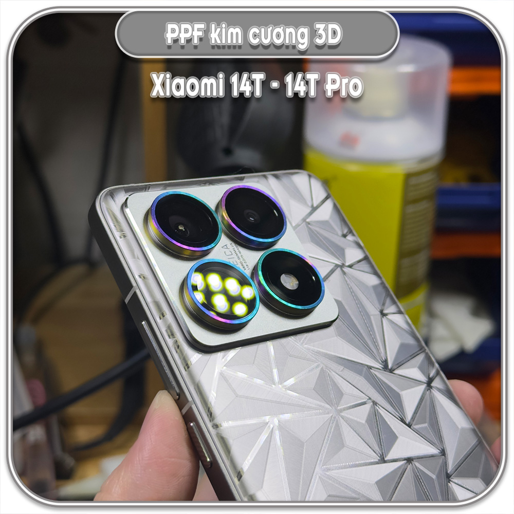 Dán PPF lưng 3D kim cương Xiaomi 14T - 14T Pro