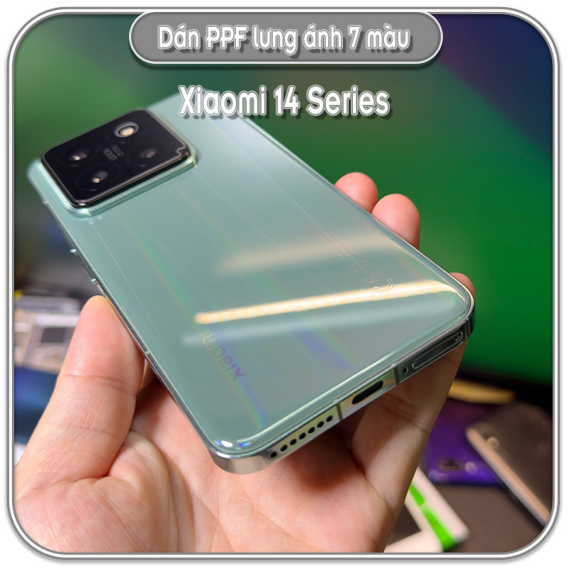 Dán lưng Xiaomi 14 Series, PPF trong / nhám / 7 màu