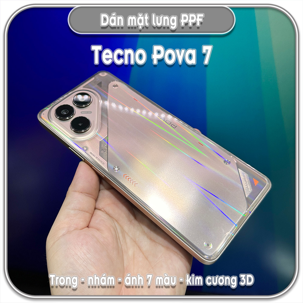 Dán PPF mặt lưng cho Tecno Pova 7