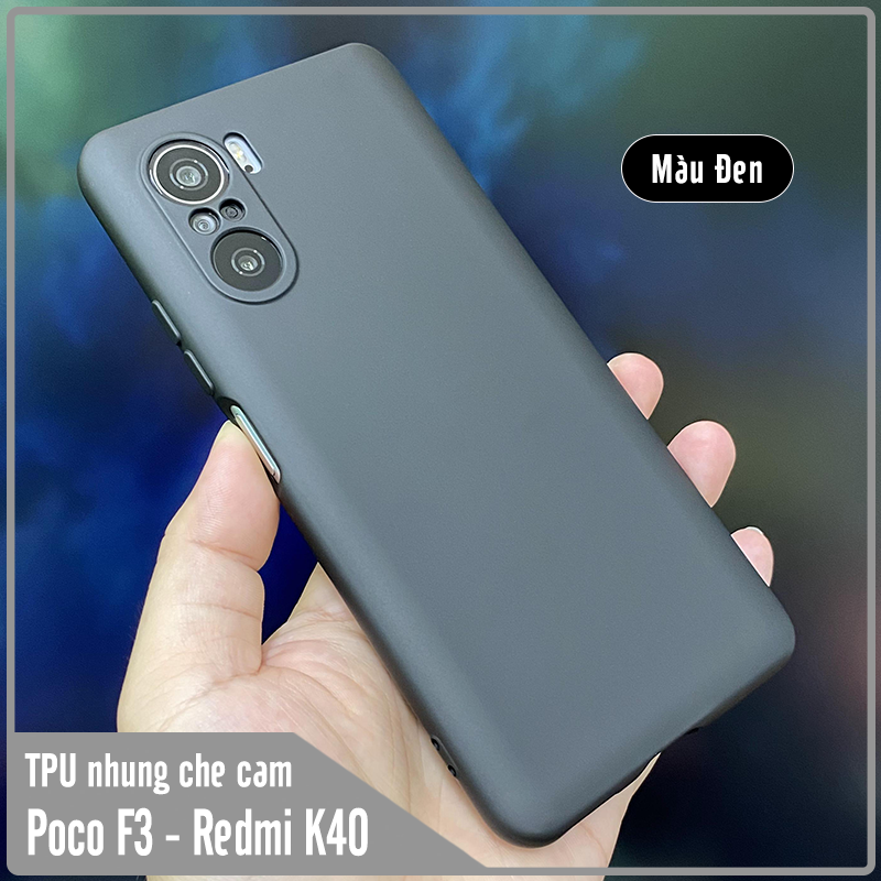 Ốp lưng cho Xiaomi Poco F3 - Redmi K40, nhựa TPU dẻo màu lót nhung che camera