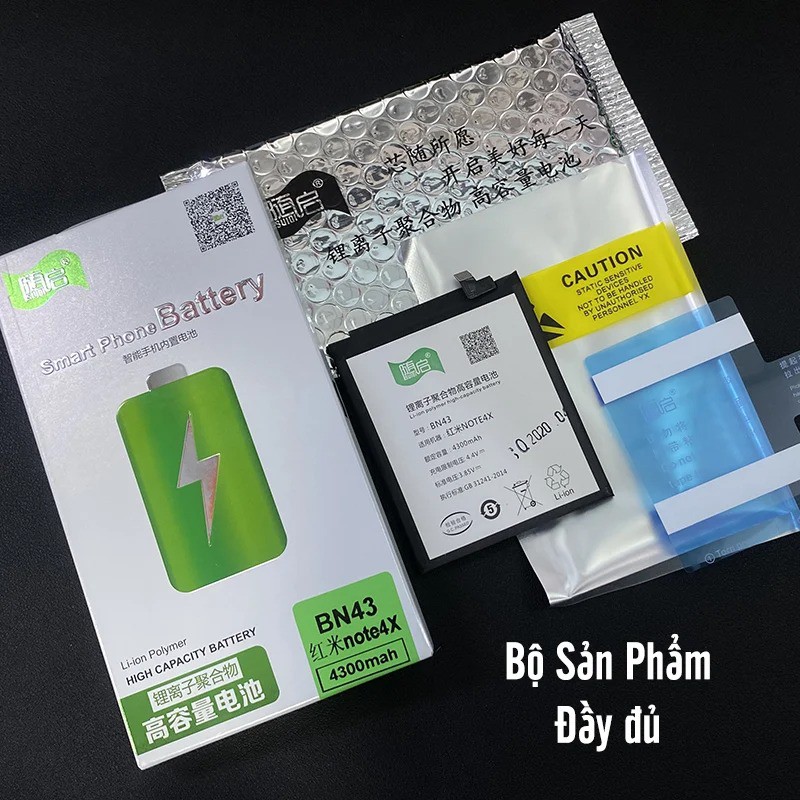 Pin Suiqi Li-ion thay thế cho Xiaomi Redmi Note 4X BN43 4300mAh