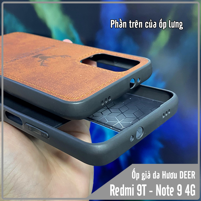 Ốp lưng cho Xiaomi Redmi 9T - Redmi Note 9 4G giả da con hươu DEER