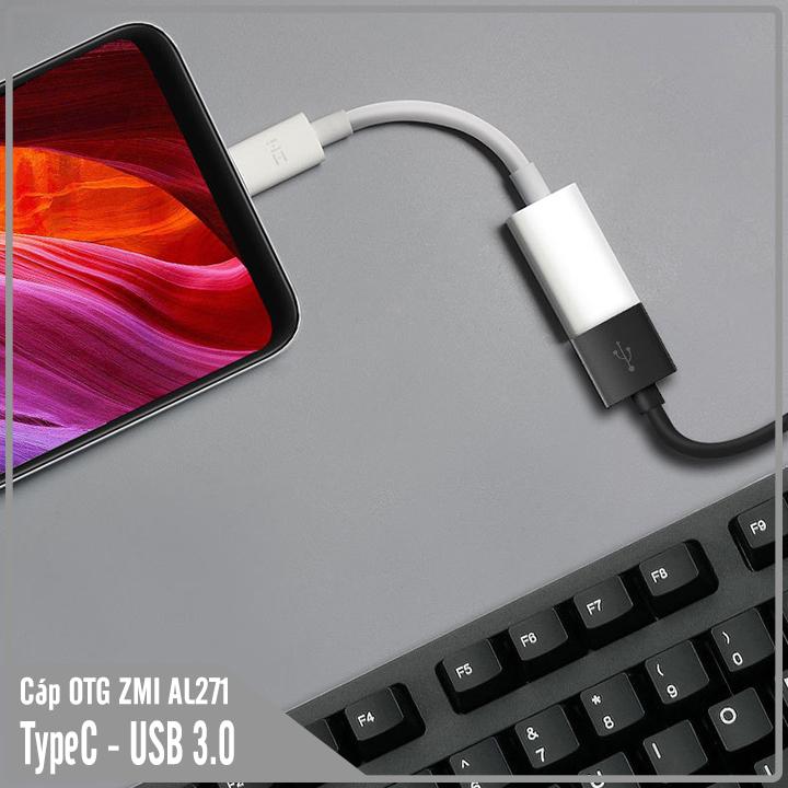 Cáp OTG Zmi AL271 chuyển từ TypeC - USB 3.0