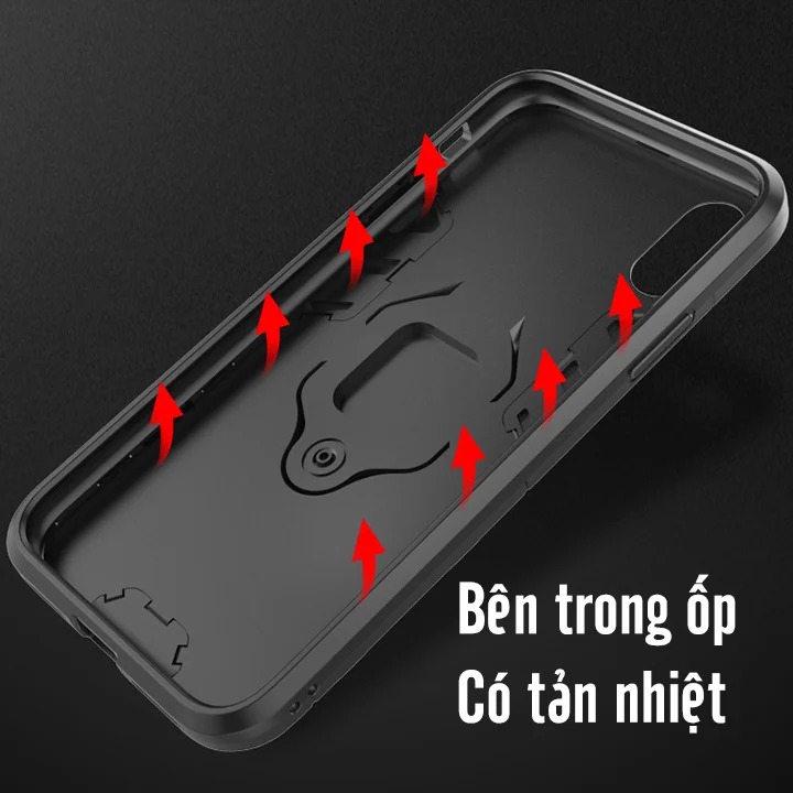 Ốp lưng cho Xiaomi Redmi Note 9S - Note 9 Pro iRON - MAN IRING Nhựa PC cứng viền dẻo chống sốc