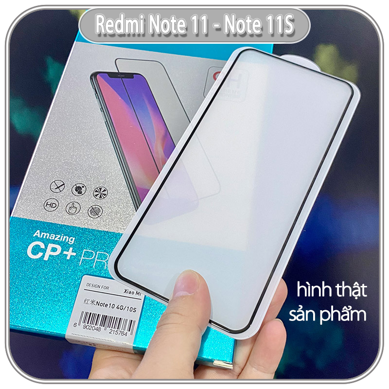 Kính cường lực Nillkin CP+ PRO cho Xiaomi Redmi Note 11 - Redmi Note 11S - FULL viền đen