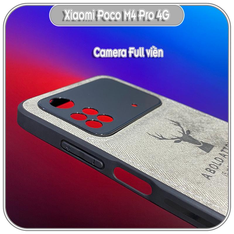 Ốp lưng cho Xiaomi Poco M4 Pro 4G giả da con hươu DEER