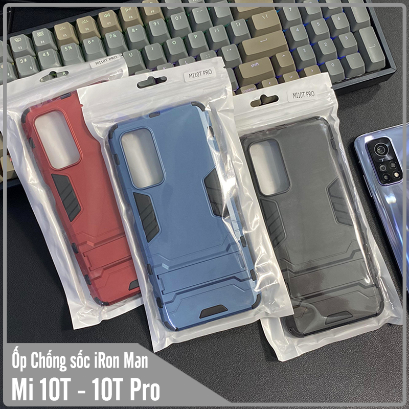 Ốp lưng cho Xiaomi Mi 10T - Mi 10T Pro 5G iRON - MAN Nhựa PC cứng viền dẻo chống sốc