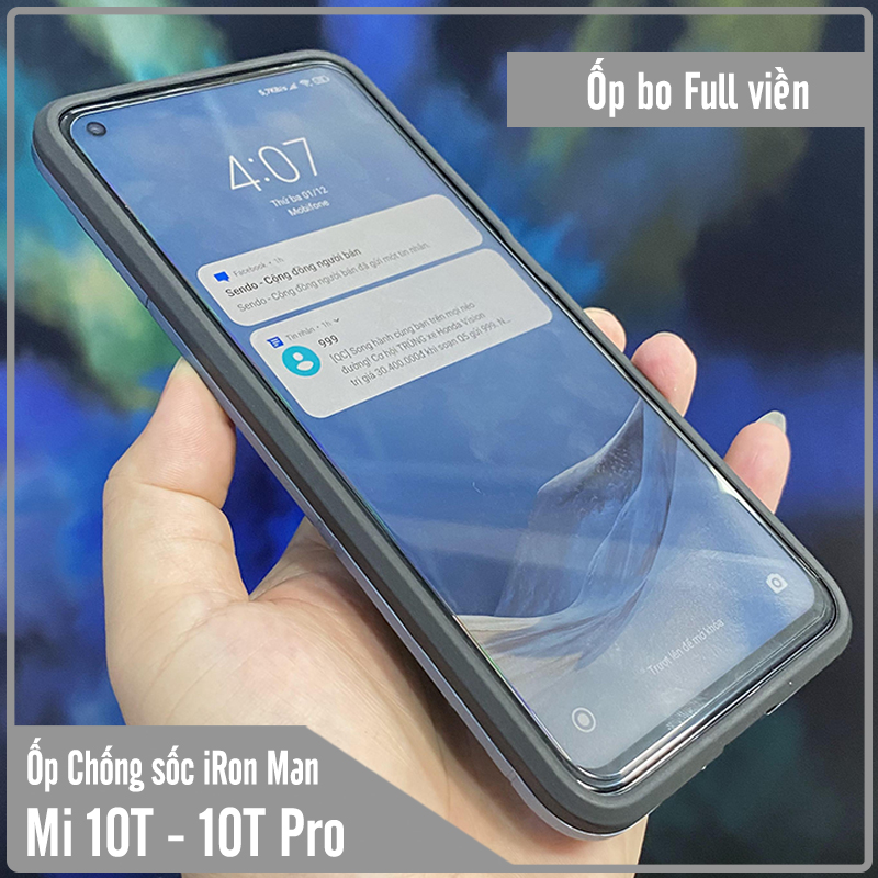 Ốp lưng cho Xiaomi Mi 10T - Mi 10T Pro 5G iRON - MAN Nhựa PC cứng viền dẻo chống sốc