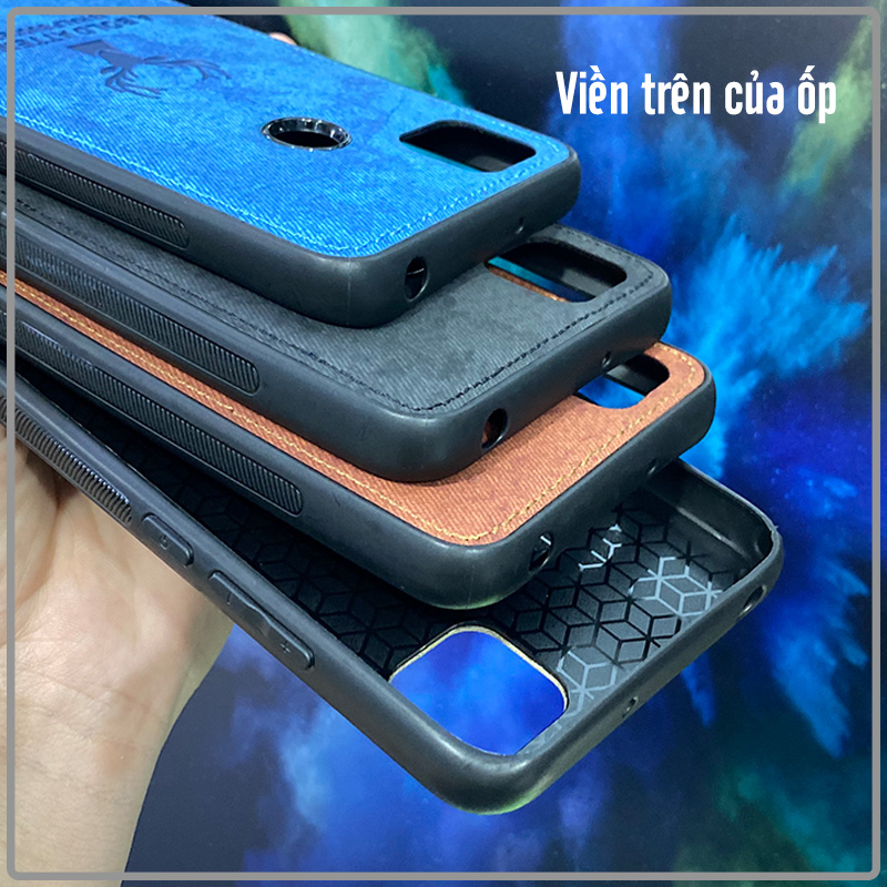 Ốp lưng cho Xiaomi Redmi 9C - Redmi 10A giả da con hươu DEER - Nhựa dẻo TPU