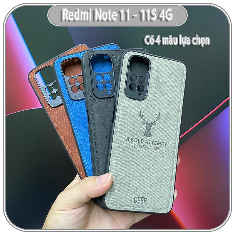 Ốp lưng cho Xiaomi Redmi Note 11 - Note 11S 4G giả da con hươu DEER