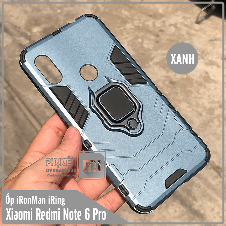 Ốp lưng Redmi Note 6 Pro - Note 6 iRON - MAN IRING Nhựa PC cứng