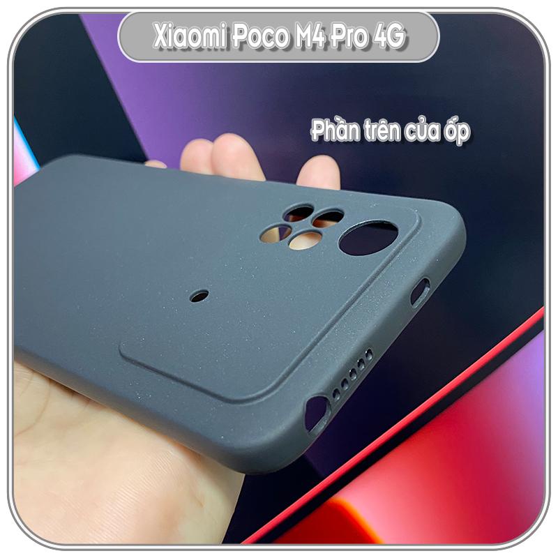 Ốp lưng cho Xiaomi Poco M4 Pro 4G TPU đen nhám, Che Camera