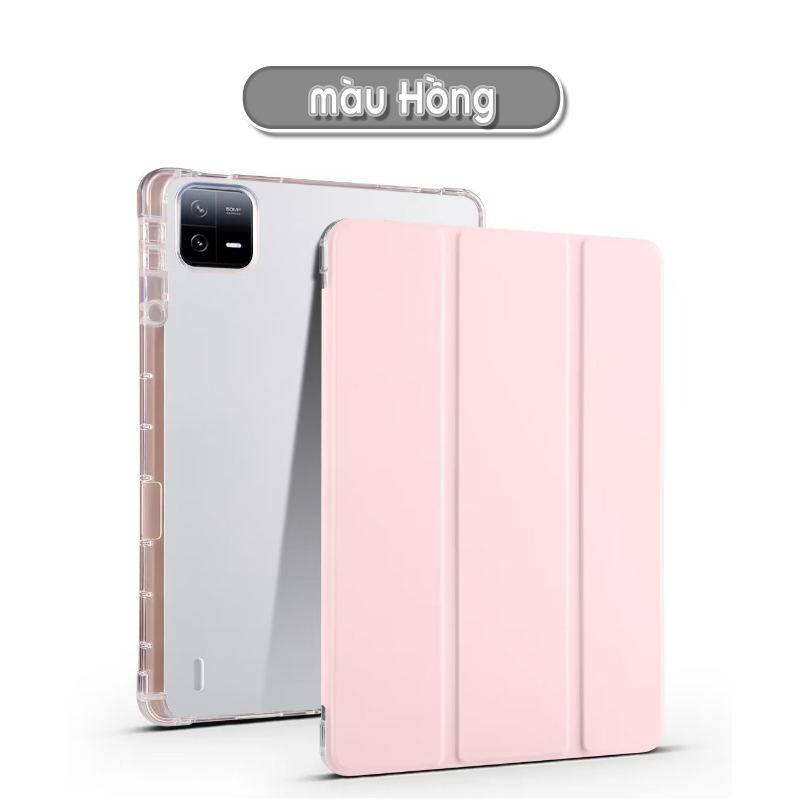 Bao da cho Xiaomi Pad 6, lưng TPU dẻo trong chống sốc