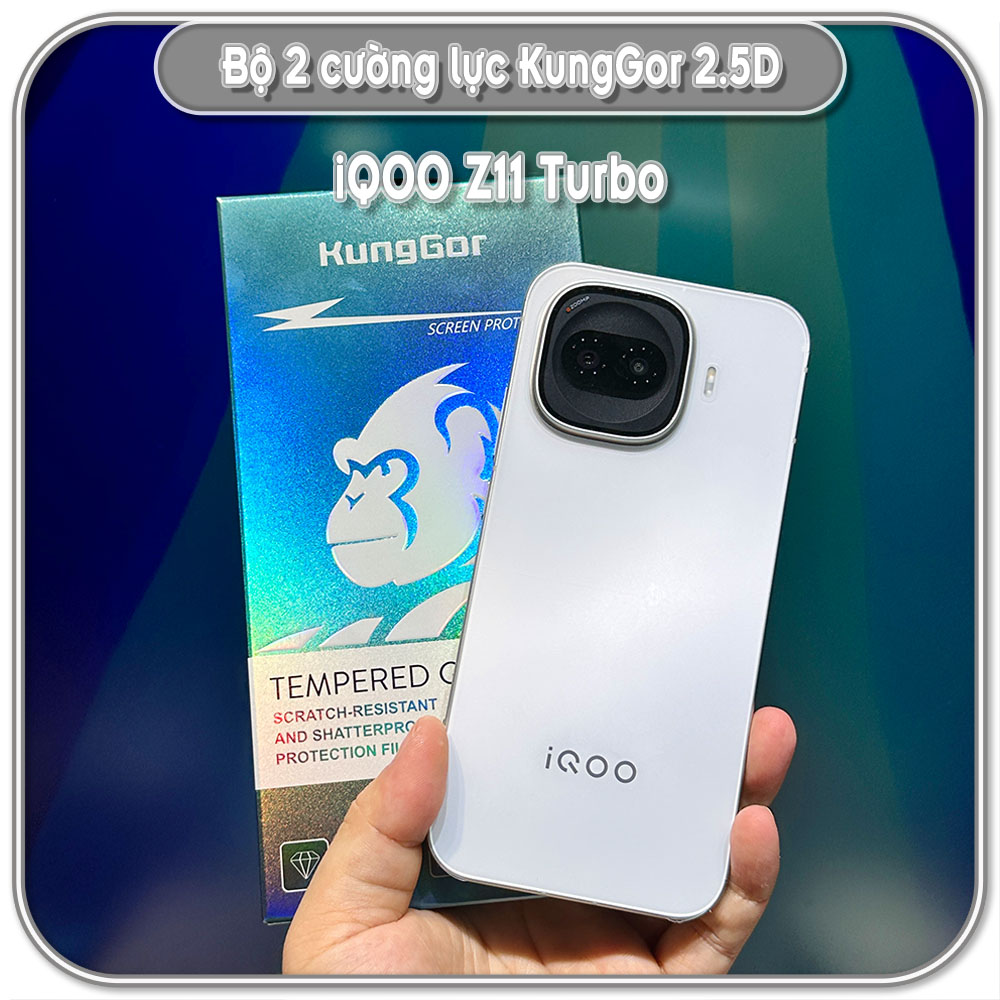 Bộ 2 Cường lực KungGor cho iQOO Z11 Turbo