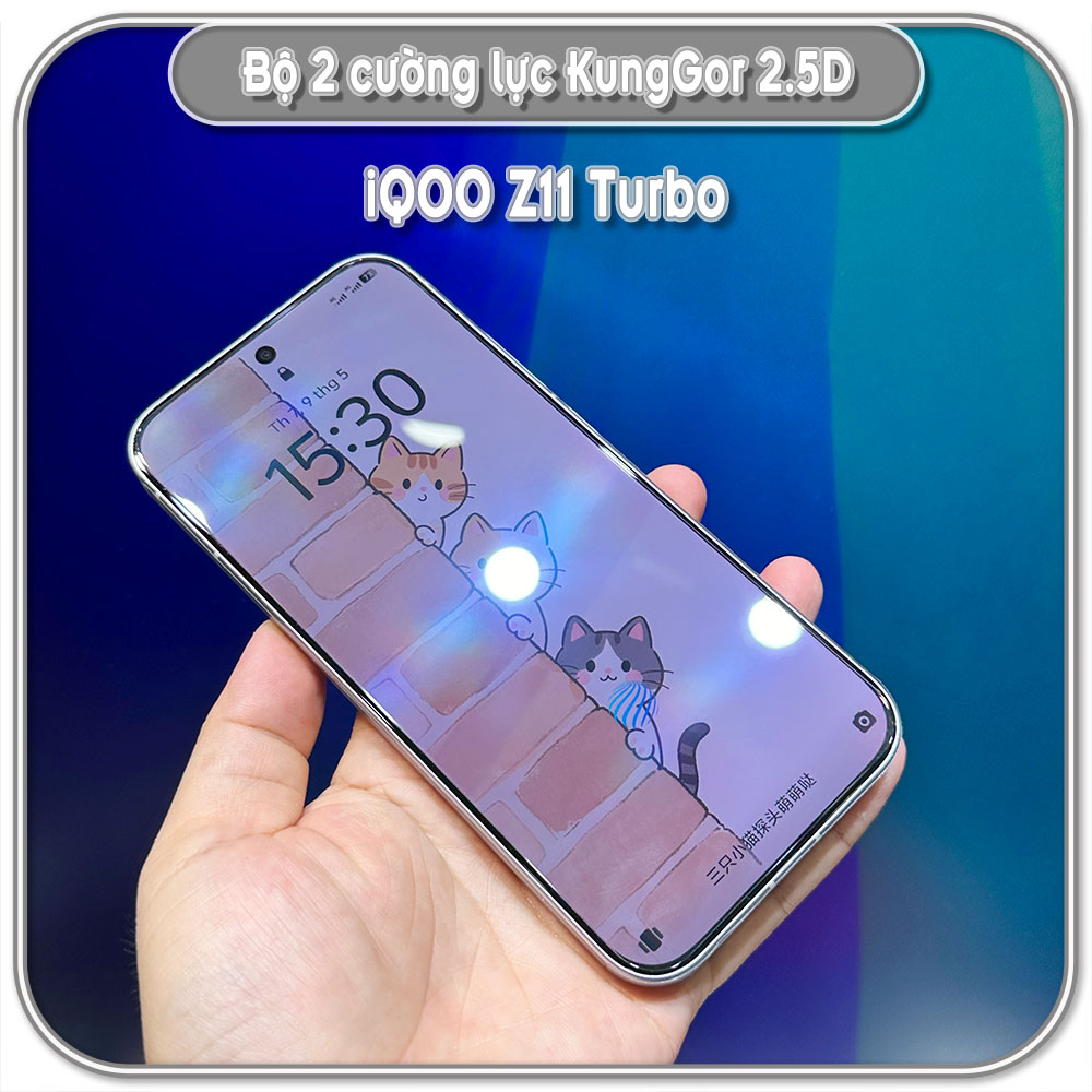 Bộ 2 Cường lực KungGor cho iQOO Z11 Turbo