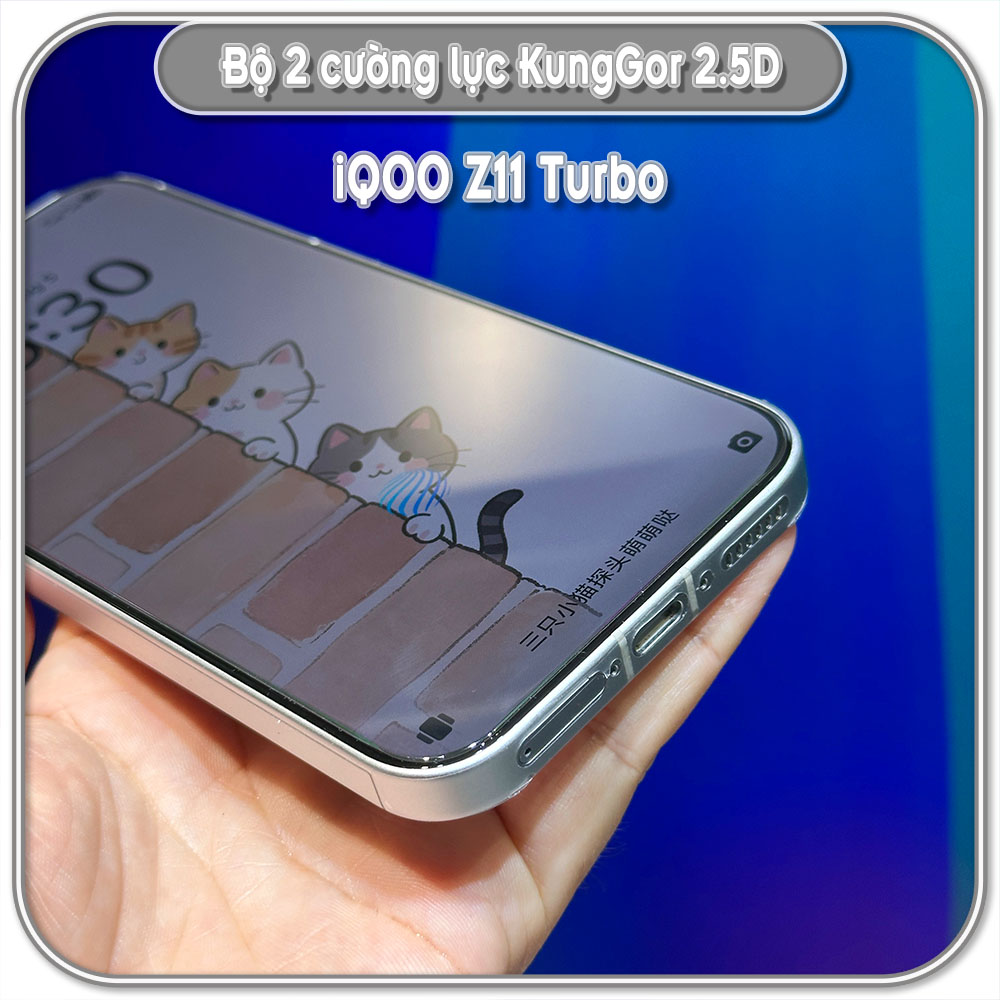 Bộ 2 Cường lực KungGor cho iQOO Z11 Turbo