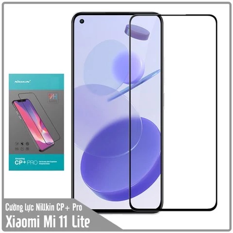 Kính cường lực Nillkin CP+ PRO cho Xiaomi Mi 11 Lite - FULL viền đen