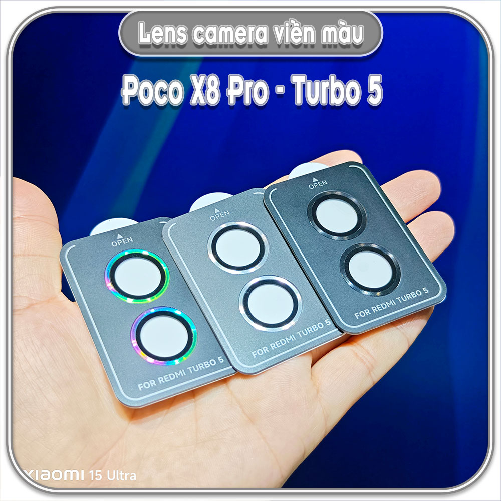 Dán lens camera cho Redmi Turbo 5 - Poco X8 Pro
