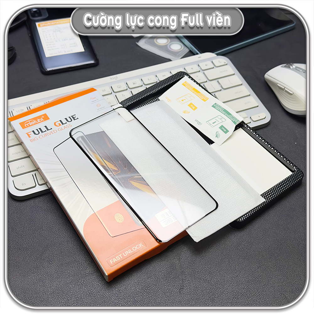 Cường lực Redmi Note 14 Pro - 14 Pro Plus, full viền đen MIETUBL