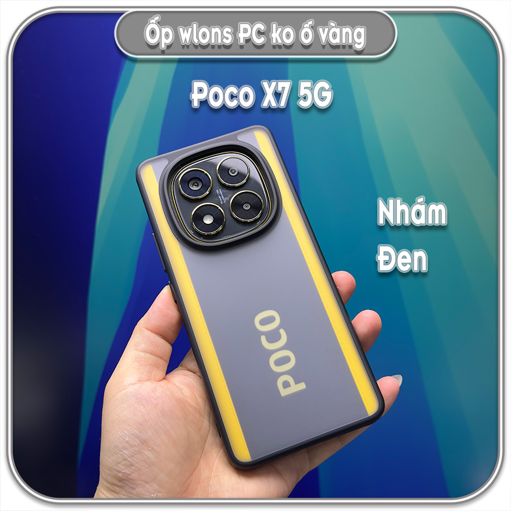 Ốp chống sốc cho Xiaomi 15 Ultra, wlons lưng PC không ố vàng