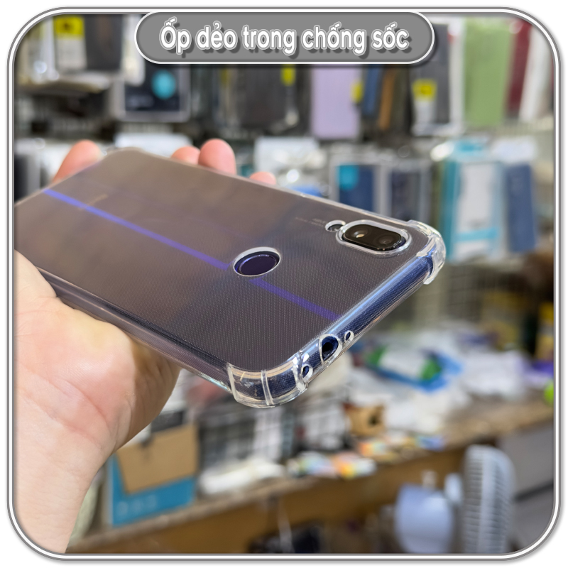 Ốp chống sốc cho Redmi Note 7 - 7 Pro, nhựa dẻo TPU trong che camera