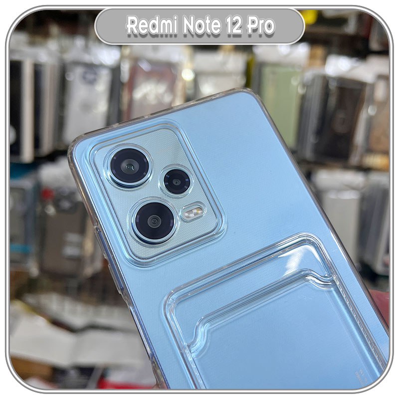 Ốp trong ĐỰNG THẺ cho Redmi Note 12 - 12 Pro - 12 Pro Plus, che camera