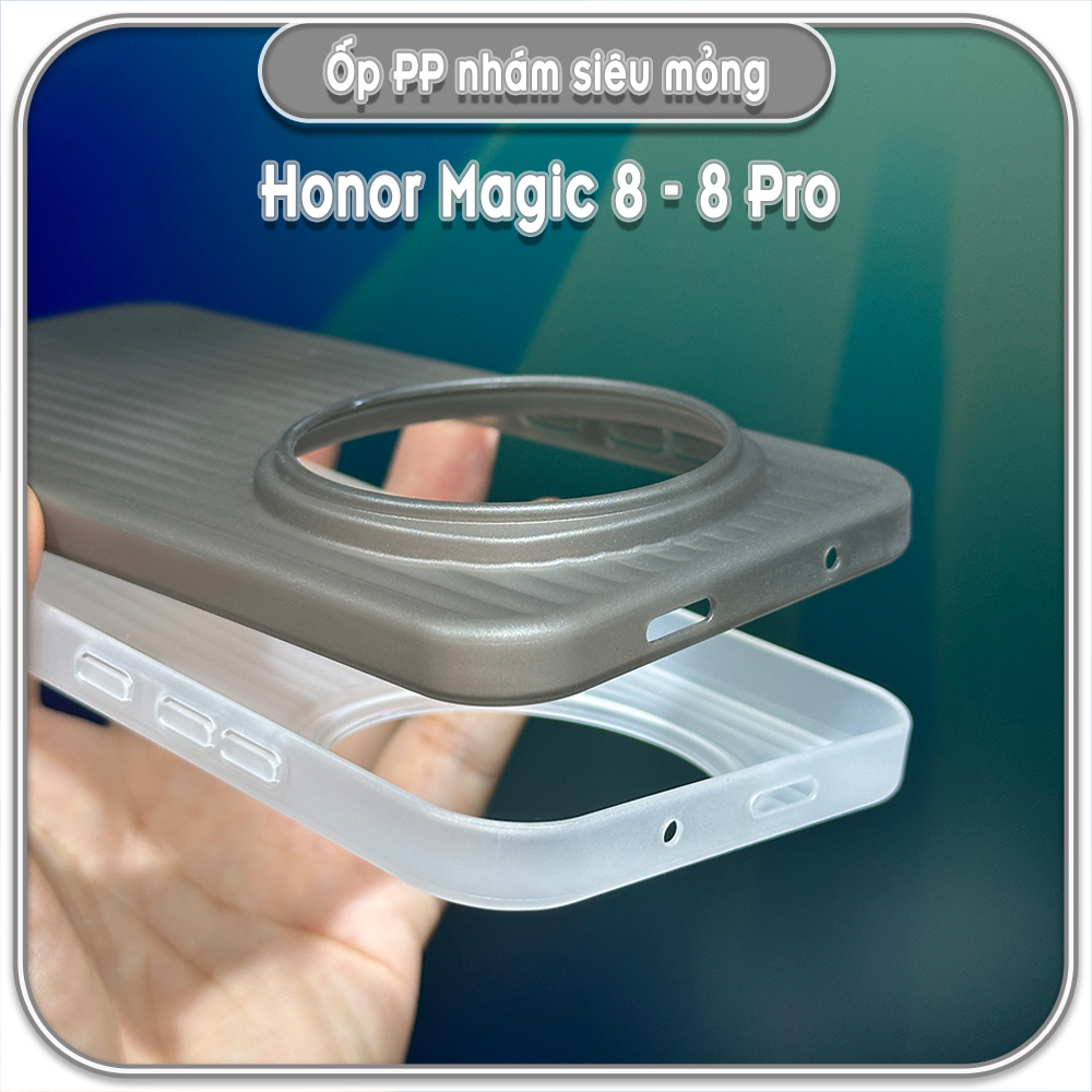 Ốp PP nhám siêu mỏng cho Honor Magic 8 - 8 Pro