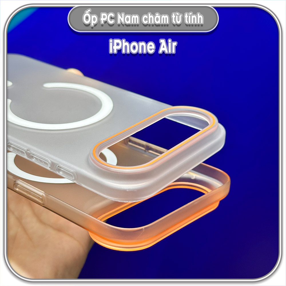 Ốp PC mỏng cho iPhone Air, có nam châm sạc từ tính