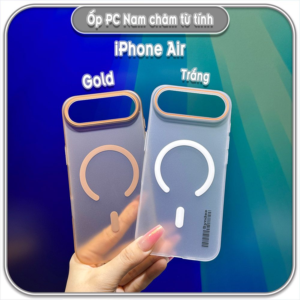 Ốp PC mỏng cho iPhone Air, có nam châm sạc từ tính