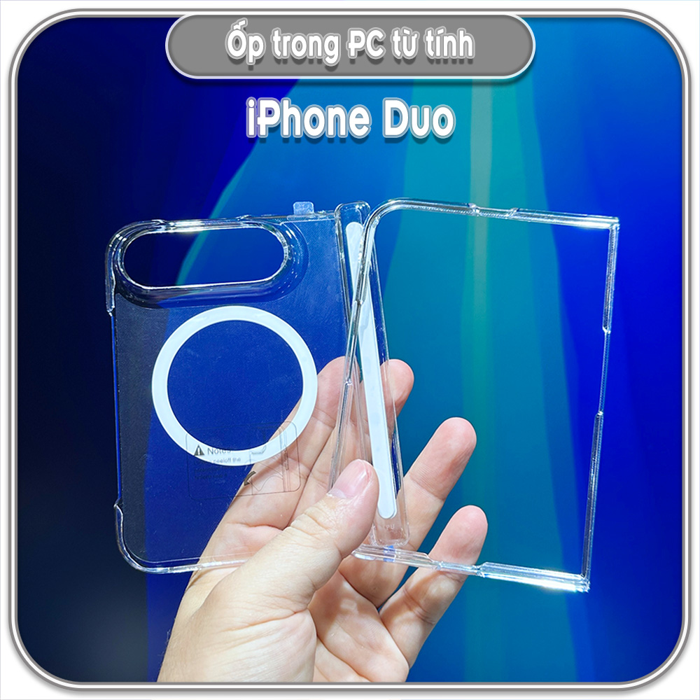 Ốp lưng PC có nam châm sạc từ tính cho iPhone Duo