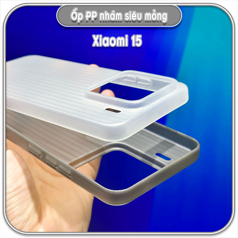 Ốp PP nhám siêu mỏng cho Xiaomi 15