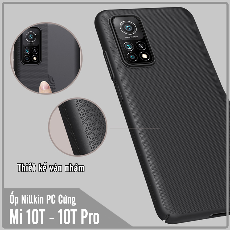 Ốp lưng cho Xiaomi Mi 10T - Mi 10T Pro Frosted Shield nhựa PC cứng Nillkin , Vân nhám , chống vân tay