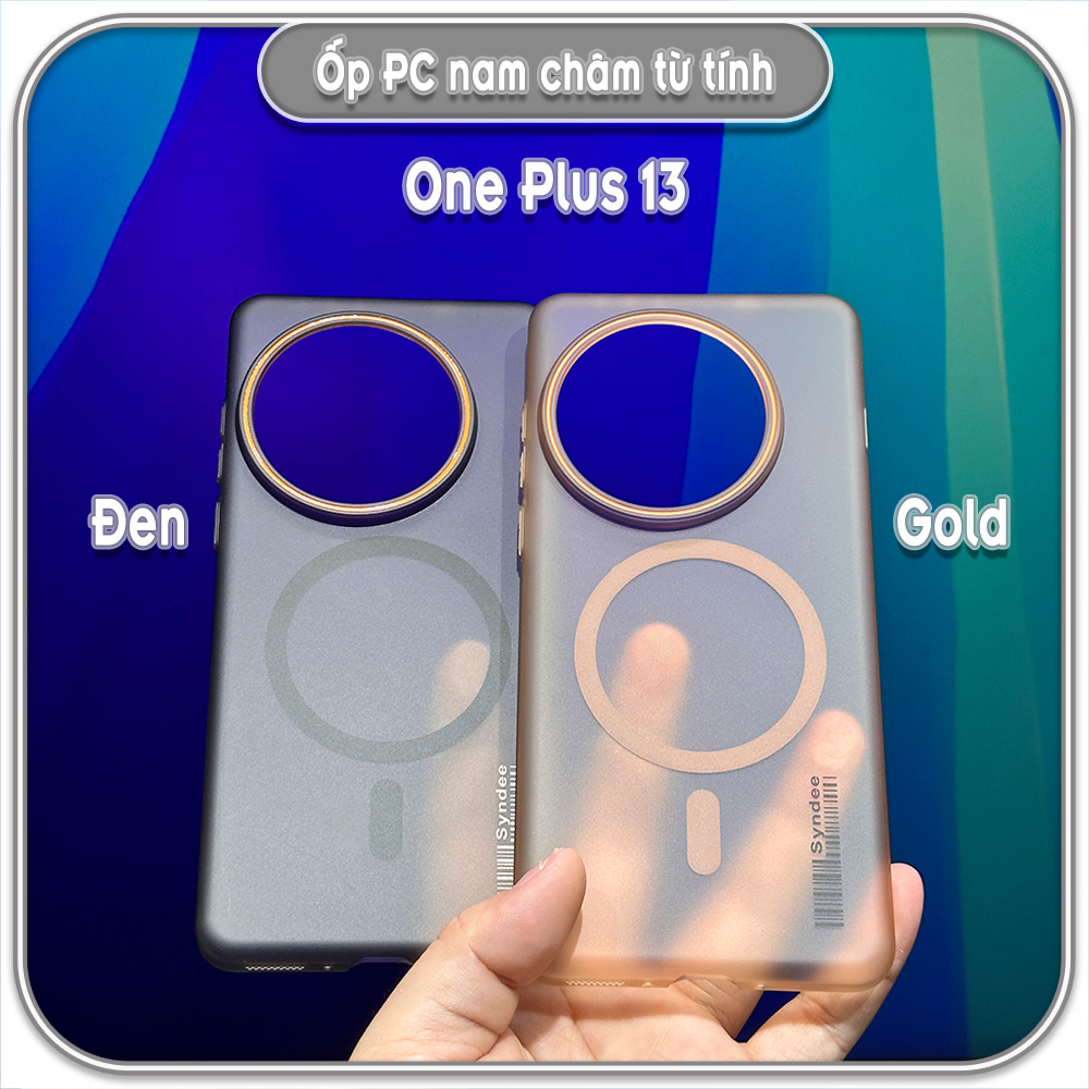 Ốp PC mỏng cho One Plus 13, có nam châm sạc từ tính