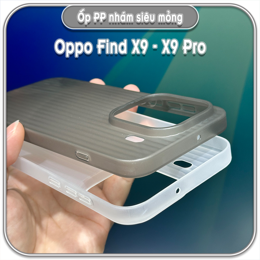 Ốp PP nhám siêu mỏng cho Oppo Find X9 - X9 Pro