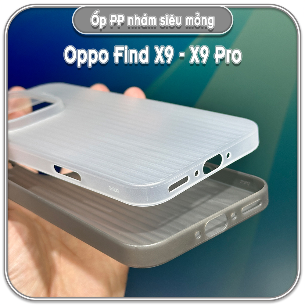 Ốp PP nhám siêu mỏng cho Oppo Find X9 - X9 Pro