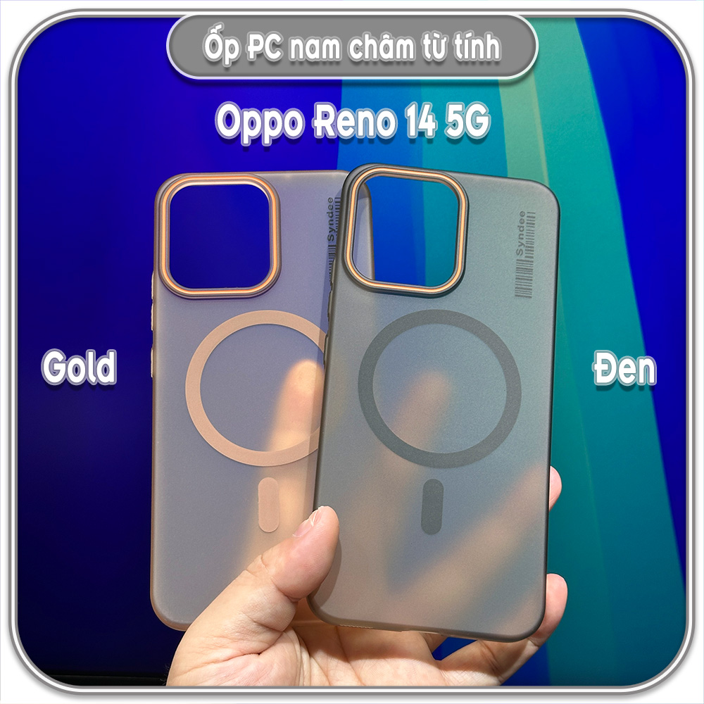 Ốp PC mỏng cho Oppo Reno 14 5G, có nam châm sạc từ tính