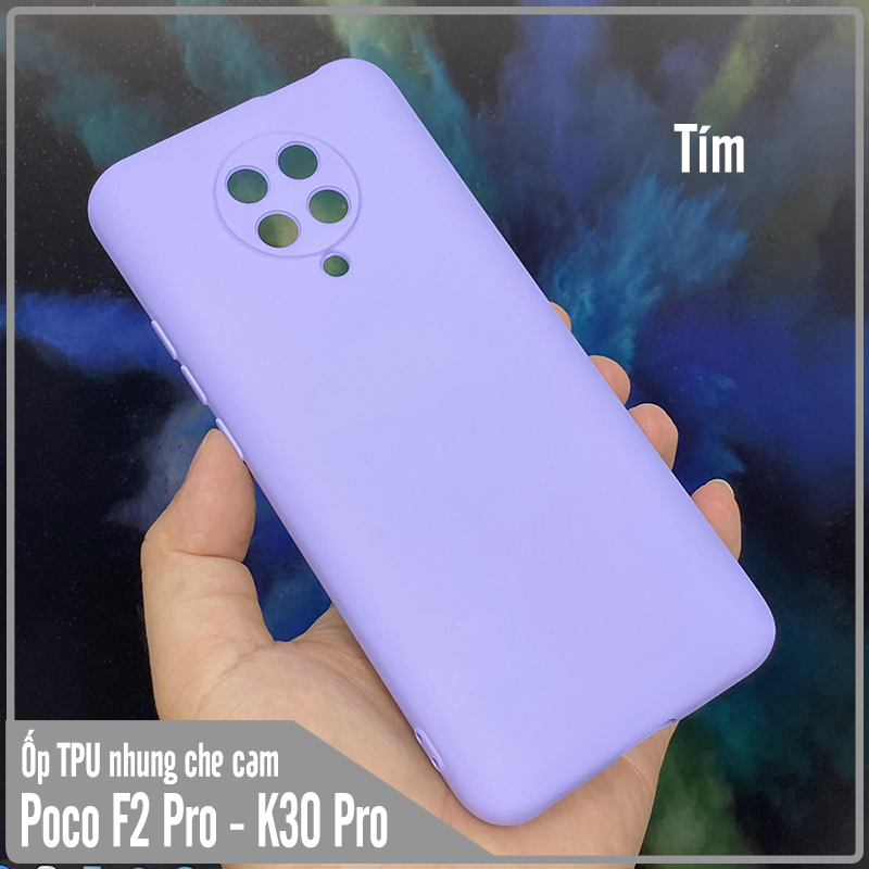 Ốp lưng cho Poco F2 Pro - Redmi K30 Pro - K30 Ultra, nhựa TPU dẻo màu lót nhung che camera